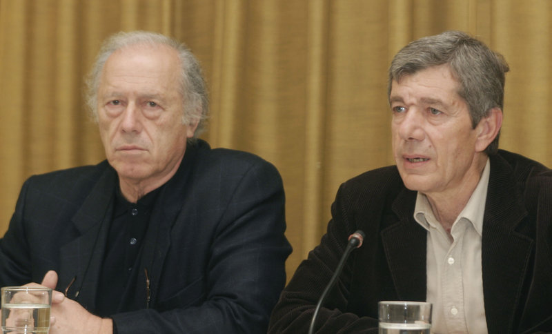 Ο Γιώργος Κατσιμπάρδης (αριστερά) διετέλεσε βουλευτής Βοιωτίας για 23 χρόνια (δεξιά ο Α. Κοτσακάς)