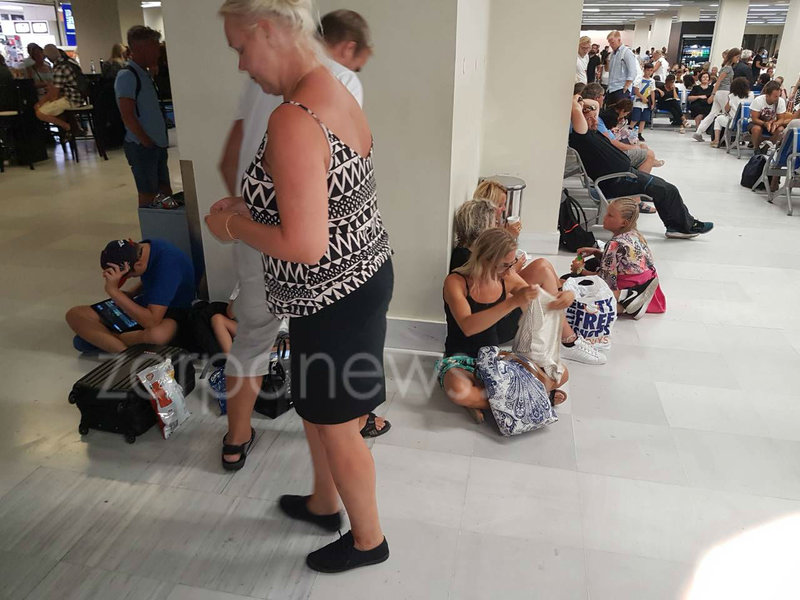 Χώρος αναμονής στο αεροδρόμιο Χανίων/ Φωτογραφία zarpanews.gr