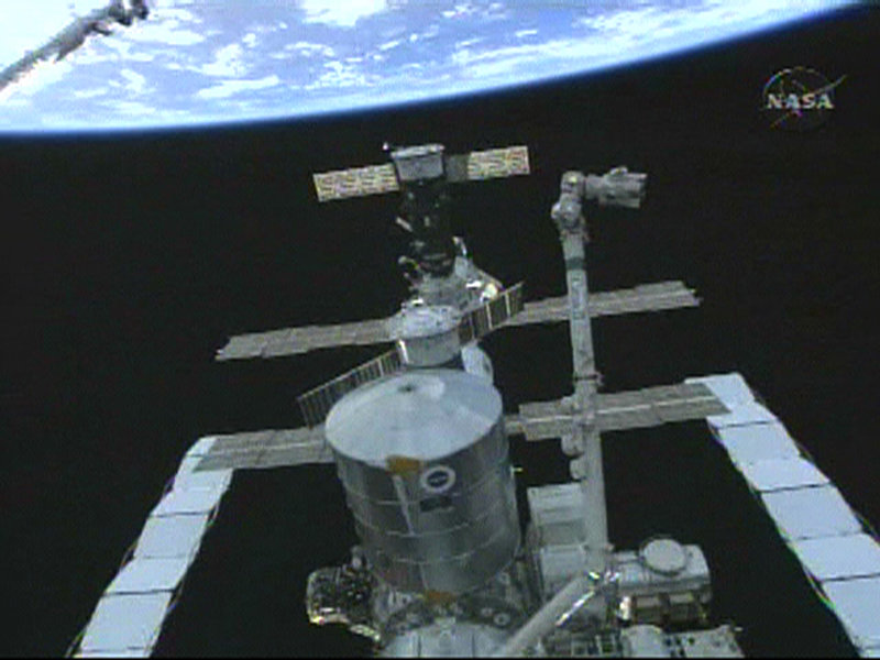   The robotic arm of the International Space Station 
