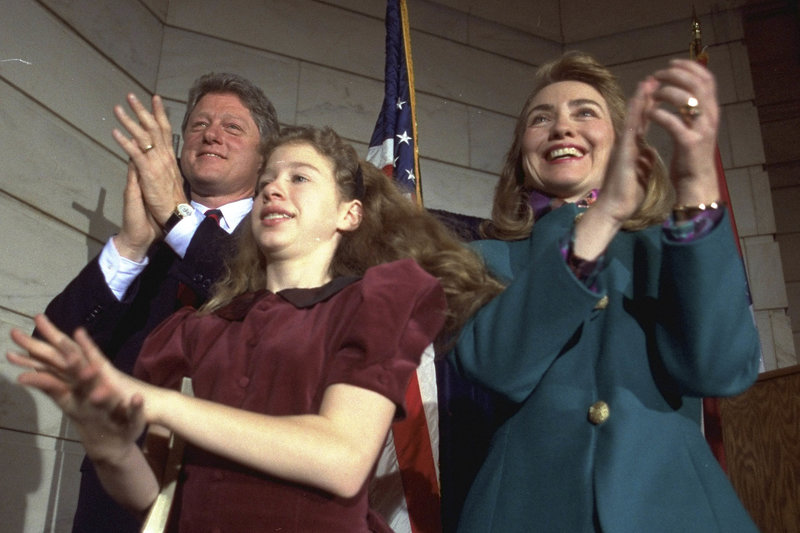 Η οικογένεια Κλίντον σε μια φωτογραφία του 1991 (Φωτογραφία αρχείου: ΑΡ)