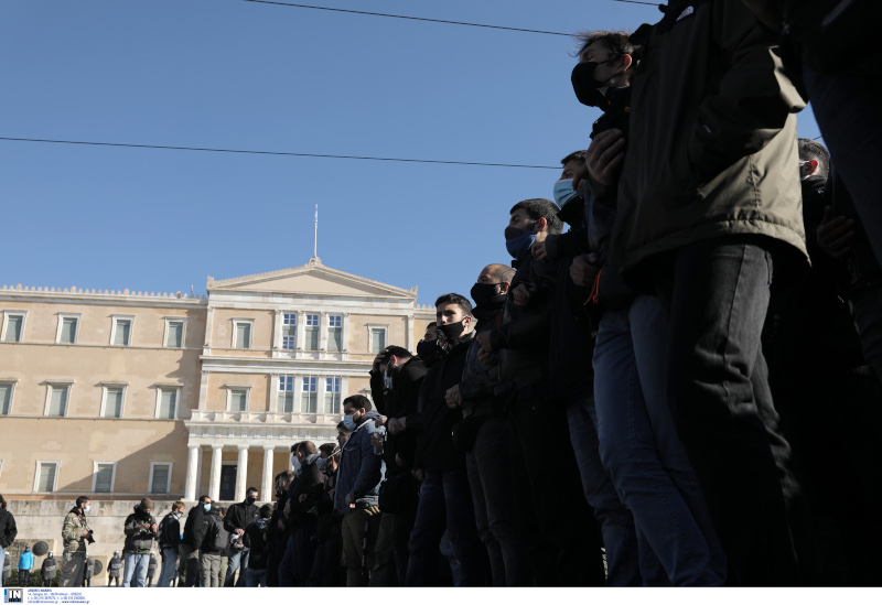 συνωστισμός πανεκπαιδευτικό συλλαλητήριο Αθήνα