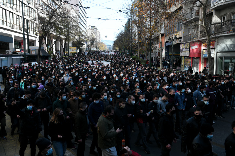 συνωστισμός πανεκπαιδευτικό συλλαλητήριο Αθήνα