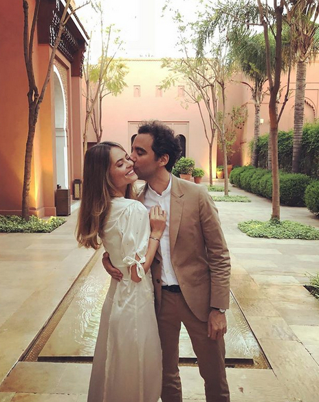 Με τον σύζυγό της Ζαν Φιλίπ