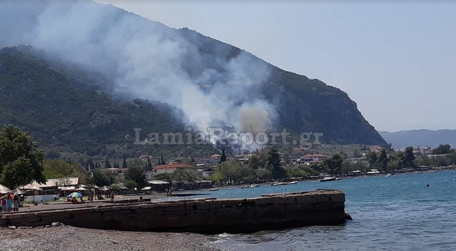 Μεγάλη φωτιά στα Καμένα Βούρλα -Καίει πευκοδάσος, απειλεί σπίτια [εικόνες] kamenav1