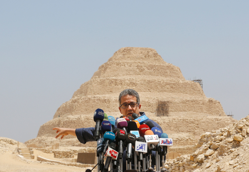 Ο υπουργός Αρχαιοτήτων της Αιγύπτου κ. Χάλιντ Ελ Ανάνι.