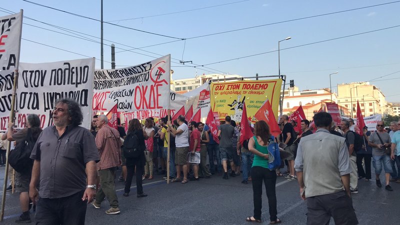 Αντιπολεμικό συλλαλητήριο στην Αθήνα