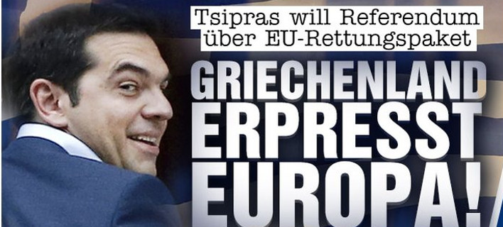 Bild: Η Ελλάδα εκβιάζει την Ευρώπη με δημοψήφισμα!