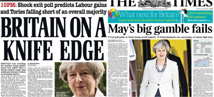 «Το στοίχημα της Μέι, της γύρισε μπούμερανγκ»: Οι πρώτες αντιδράσεις των βρετανικών εφημερίδων [εικόνες] 
