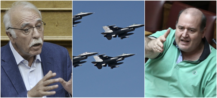 «Αερομαχίες» Φίλη-Βίτσα για τα F16 στην Βουλή -Απών ο Πάνος Καμμένος
