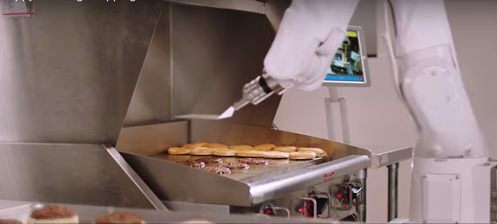 Φλίπι, το ρομπότ που ψήνει μπέργκερ σε φαστ φουντ στην Καλιφόρνια [βίντεο]