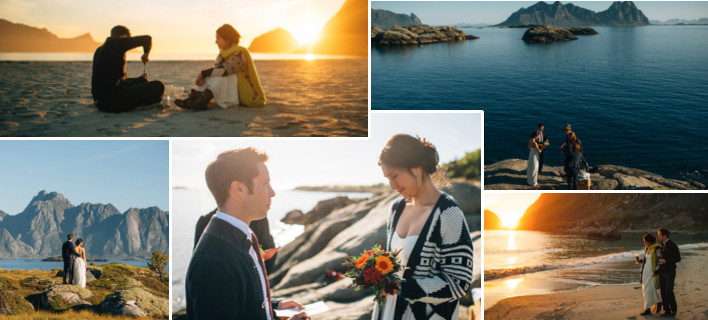Ισως ο ομορφότερος γάμος όλων των εποχών -Στην άκρη ενός γκρεμού στα νορβηγικά φιόρδ, εκεί που ενώνεται ο ουρανός με τη γη [εικόνες]