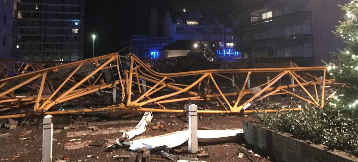 Τραγωδία στο Βέλγιο: Γερανός εργοταξίου έπεσε πάνω σε σπίτια - Ενας νεκρός