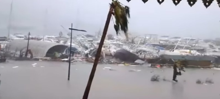 Εικόνες Αποκάλυψης μετά το πέρασμα του τυφώνα Ιρμα από νησιά της Καραϊβικής