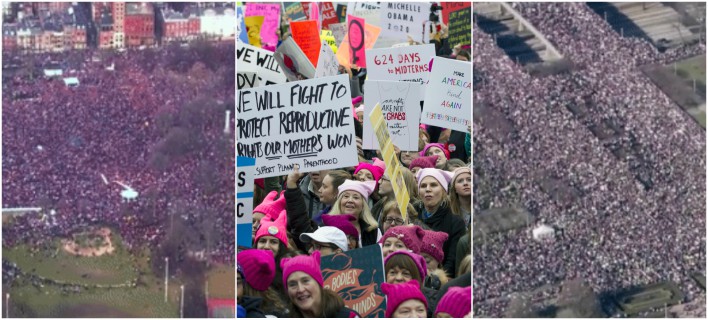 Ουάσινγκτον: 500.000 άνθρωποι στην πορεία γυναικών κατά Τραμπ