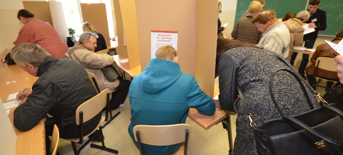 Εκλογές στη Λετονία σήμερα/ Φωτογραφία αρχείου: AP