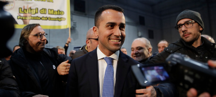 Φαβορί στις ιταλικές εκλογές το Κίνημα 5 Αστέρων του Λουίτζι ντι Μάιο -Ισως επιδιώξει μεγάλο συνασπισμό