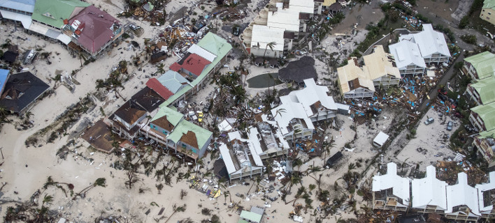 Καταστροφές στον Άγιο Μαρτίνο. Gerben Van Es/Dutch Defense Ministry via AP