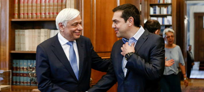 Συνάντηση Τσίπρα-Παυλόπουλου στο Προεδρικό Μέγαρο/Φωτογραφία: IntimeNews