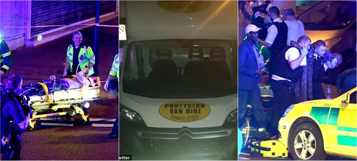 Τρόμος στο Λονδίνο: Βαν έπεσε πάνω σε πιστούς έξω από τζαμί -Ενας νεκρός, 10 τραυματίες [εικόνες]