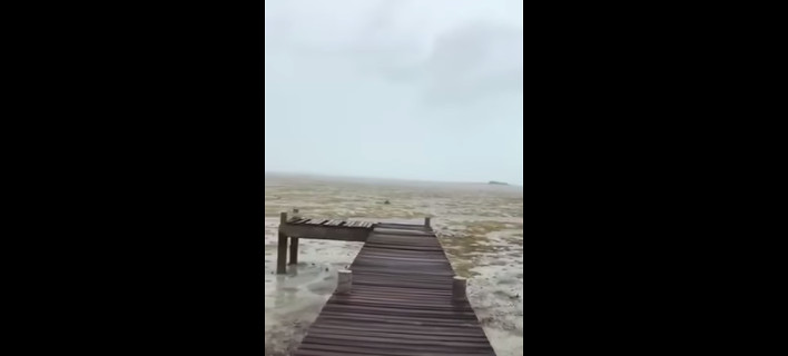 Ανευ προηγουμένου: Ο τυφώνας Ιρμα «άδειασε» τον ωκεανό στις Μπαχάμες [βίντεο]