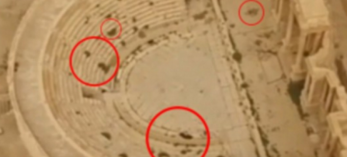 Γεμάτο αίμμα το αρχαίο θέατρο της Παλμύρας- Τι κατέγραψε ρώσικο drone [εικόνες & βίντεο] 