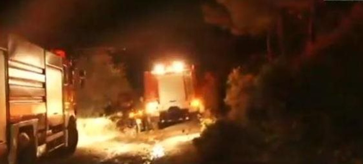 Νύχτα αγωνίας στην Πάρνηθα -Ολονύχτια μάχη με τις φλόγες 