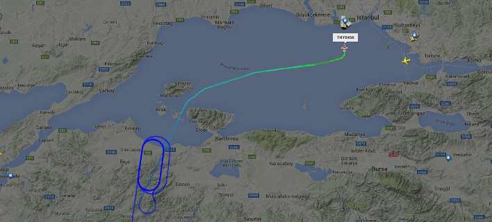 Ολη η πορεία του αεροσκάφους του Ερντογάν – Από το Νταλαμάν στην Κωνσταντινούπολη [εικόνες]