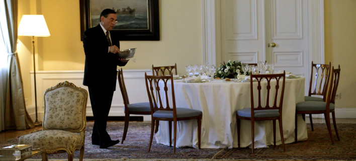 Αποτέλεσμα εικόνας για Δείπνο για τον Ομπάμα στο Προεδρικό