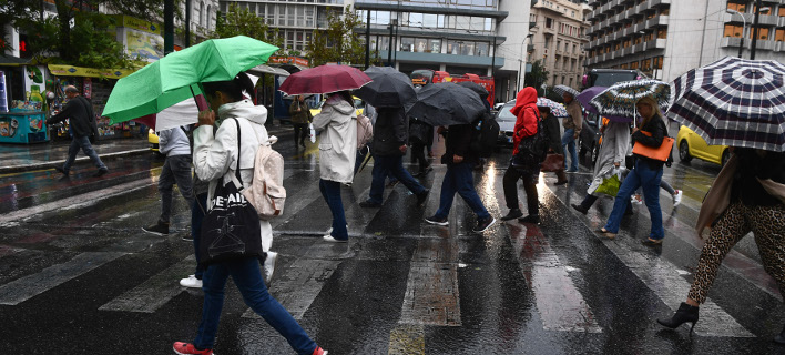 Ψιλόβροχο στην Αθήνα /Φωτογραφία Αρχείου: Intime News-Bαράκλας Μιχάλης