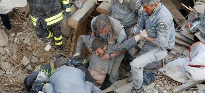 Σεισμός 6,2 Ρίχτερ στην Ιταλία -Μέχρι στιγμής 38 νεκροί και πάνω από 120 αγνοούμενοι [εικόνες & βίντεο]