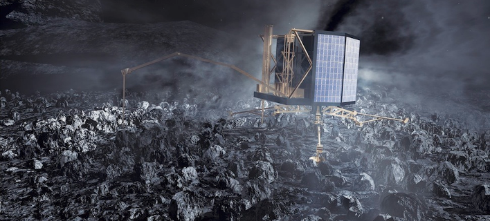 Οι πρώτες εικόνες που πήρε το ρομπότ Philae από τον κομήτη Τσούρι [εικόνες]