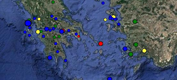 Ασθενής σεισμική δόνηση στην Aττική