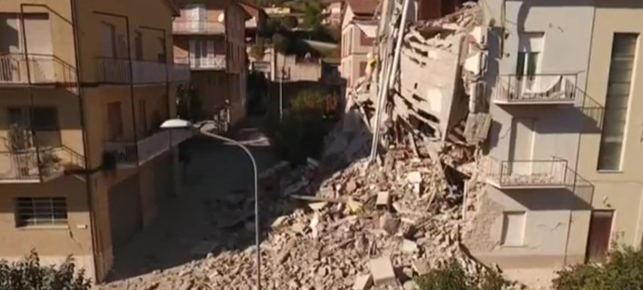 Κάμερα drone καταγράφει εικόνες Βιβλικής καταστροφής από το σεισμό στην Ιταλία [βίντεο]