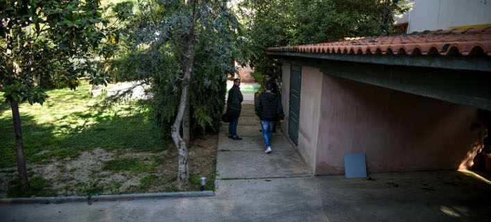 Το σπίτι του 52χρονου επιχειρηματία στην Κηφισιά. Φωτογραφία: Eurokinissi