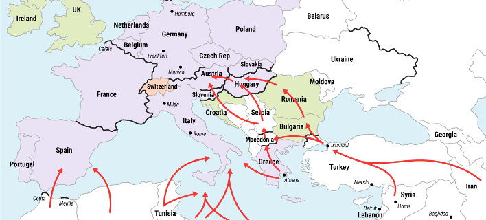 Πώς έχει διασπαστεί η Ευρώπη εξαιτίας της προσφυγικής κρίσης -Φράχτες και συνοριακοί έλεγχοι [χάρτης]