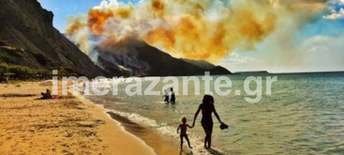 Διαδοχικές πυρκαγιές εκδηλώνονται στη Ζάκυνθο (Φωτογραφία: imerazante)