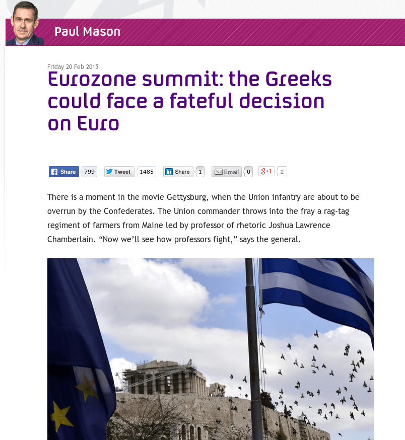 Αποκάλυψη Πολ Μέισον: Ο Βαρουφάκης μου είπε ότι σε δύο χρόνια θα καταρρεύσει το ευρώ | iefimerida.gr 0
