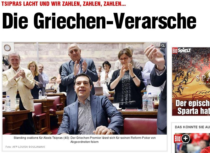 Bild: Ο Τσίπρας γελάει και εμείς πληρώνουμε, πληρώνουμε, πληρώνουμε | iefimerida.gr 0