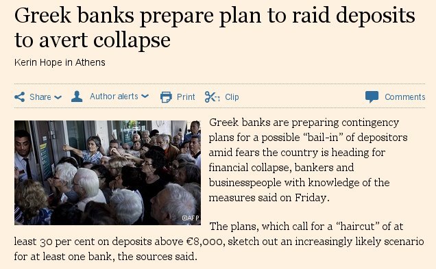 FT: «Kούρεμα» πάνω από 30% στις καταθέσεις από 8.000 ευρώ | iefimerida.gr 0