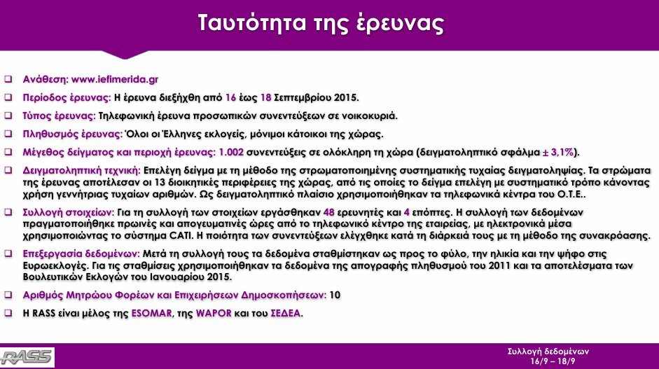 Δημοσκόπηση Rass: Με 0,7% προηγείται ο ΣΥΡΙΖΑ δύο 24ωρα πριν την κάλπη | iefimerida.gr 0