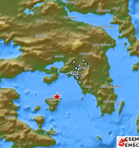 Σεισμός 3,9 Ρίχτερ κοντά στη Σαλαμίνα-Αισθητός στην Αθήνα | iefimerida.gr 0