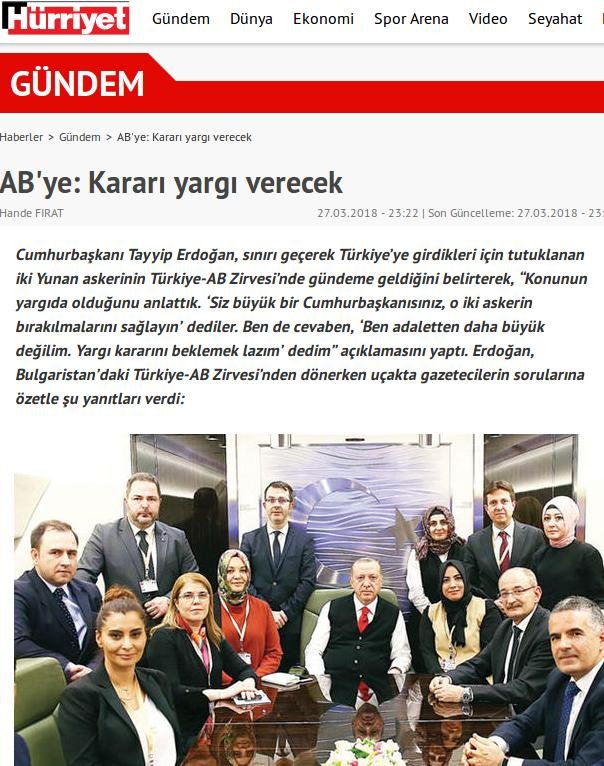 Βόμβες Ερντογάν: Θέτει εμμέσως θέμα ανταλλαγής των 2 Ελλήνων με τους 8 Τούρκους | iefimerida.gr 0