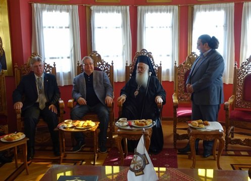 Από αριστερά ο κ. Αλεξέι Ποπώφ, ο κ. Σεργκέι Στεπάσιν και όρθιος στα δεξιά ο κ. Σίμος Παναγιωτίδης