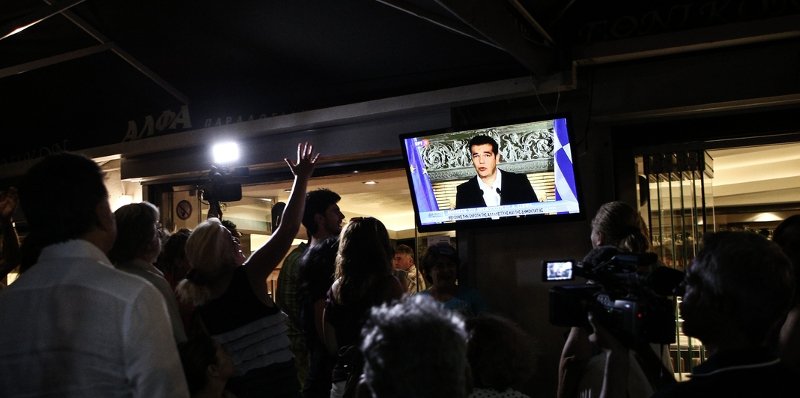 Αντιδράσεις στα Πρώτα αποτελέσματα του Δημοψηφίσματος