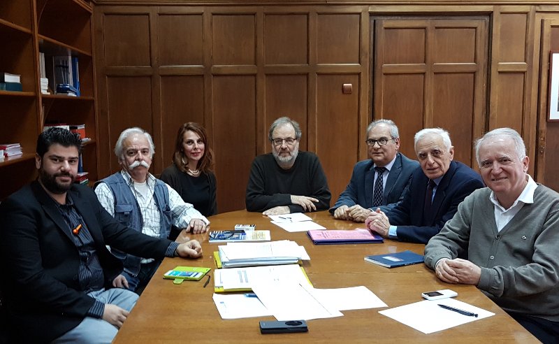 Από τη συνάντηση του προεδρείου της ΠΟΜΙΔΑ με τον γενικό γραμματέα Βιομηχανίας, Στρατή Ζαφείρη