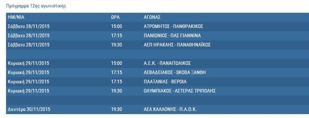 Super League: Ολο το πρόγραμμα του α' γύρου μέχρι τα Χριστούγεννα | iefimerida.gr 5