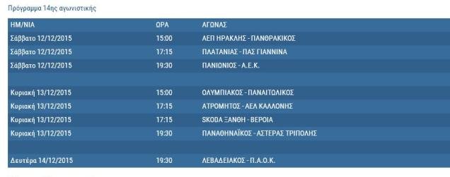 Super League: Ολο το πρόγραμμα του α' γύρου μέχρι τα Χριστούγεννα | iefimerida.gr 7