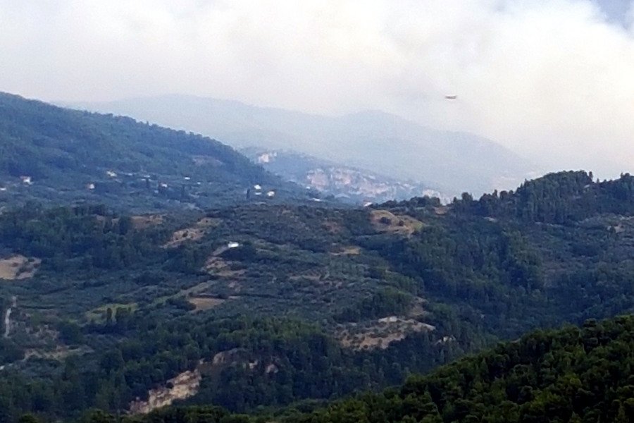 Μεγάλη πυρκαγιά στη βόρεια Εύβοια -Eκκενώθηκε ξενοδοχείο | iefimerida.gr 0