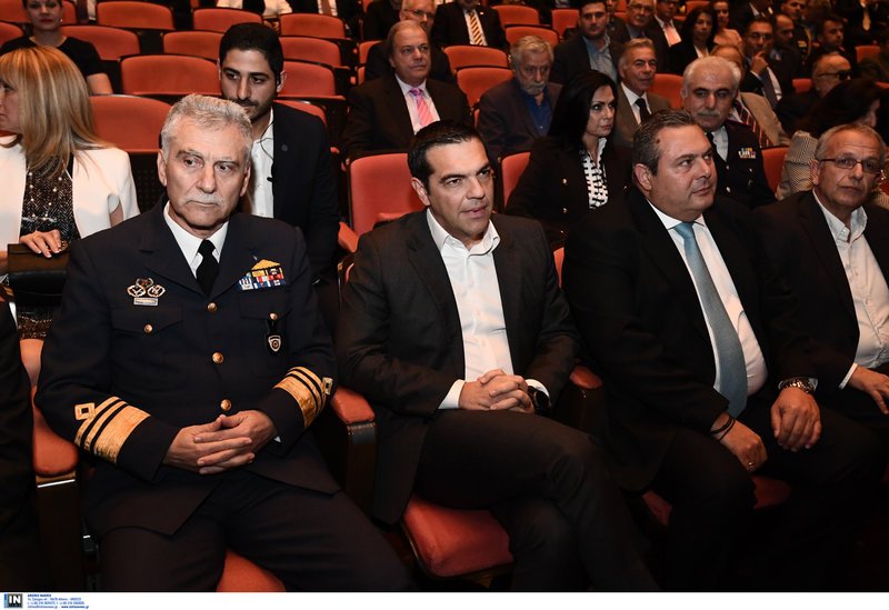 Ο αρχηγός ΓΕΑ, ο πρωθυπουργός και ο υπ. Αμυνας -Φωτογραφία: Intimenews/ΒΑΡΑΚΛΑΣ ΜΙΧΑΛΗΣ