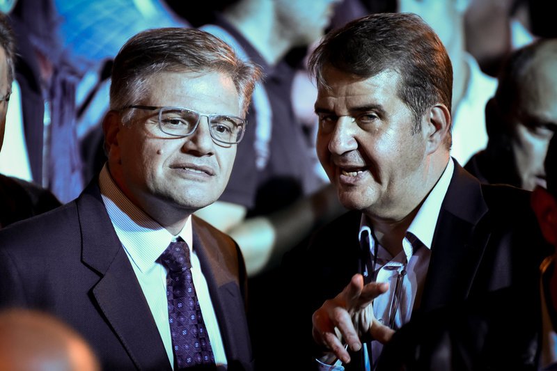 Ο Δημήτρης Ζαφειριάδης και ο Σωτήρης Ξενάκης